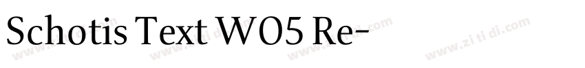 Schotis Text W05 Re字体转换